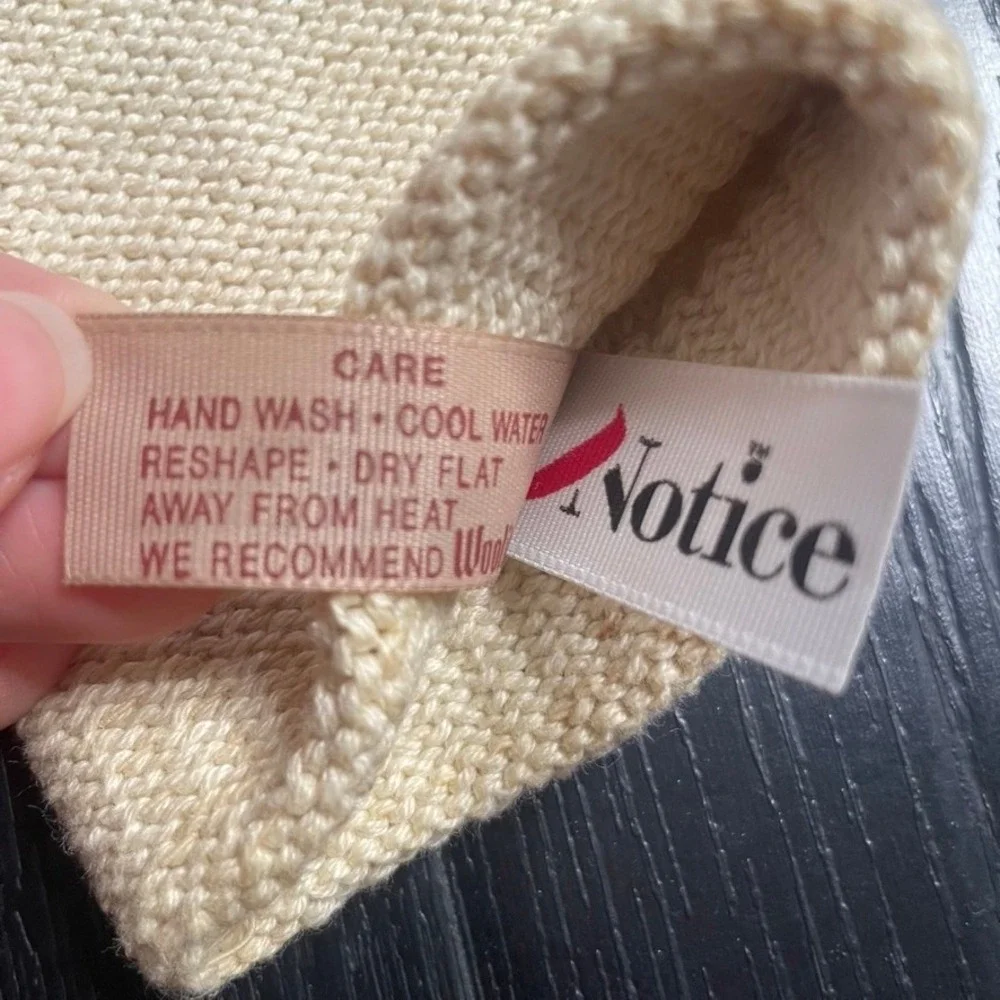Notice The Reckless cream knit